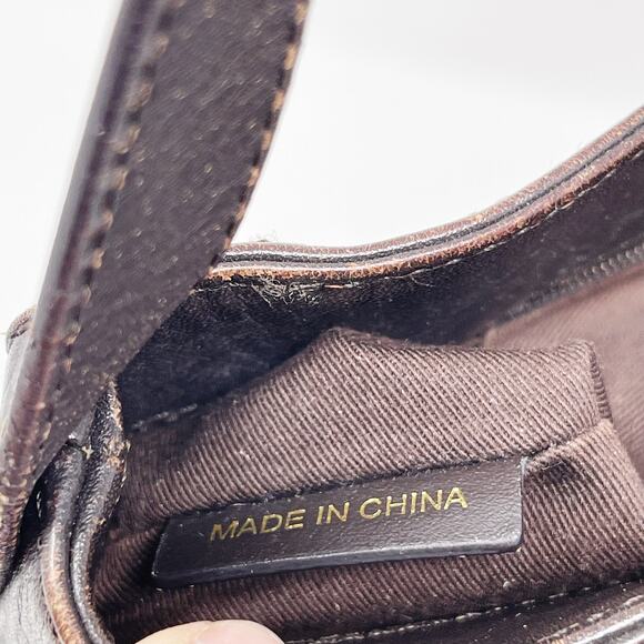 Burberry Nova Check Leather Shoulder Bag Leather Trim Brown Gold Tone Hardware - Picture 14 of 15